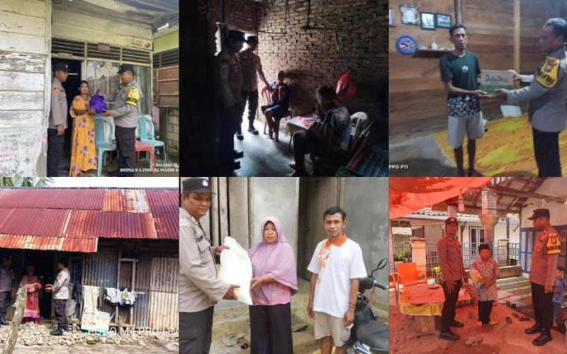 Program Selasa Berbagi, Polres Kaur dan Jajaran Bagikan Sembako Kepada Warga yang Kurang Mampu 