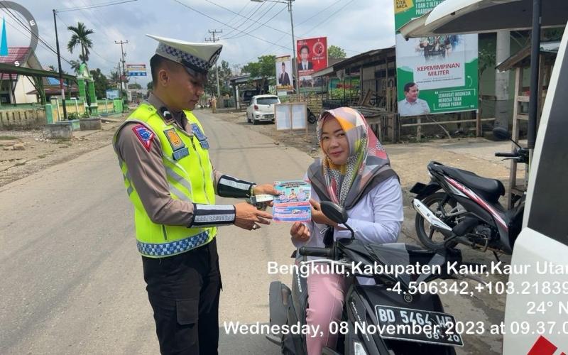 Capai Target Peningkatan Pendapatan Daerah, Polres Kaur Sosialisasi Pemutihan Pajak 