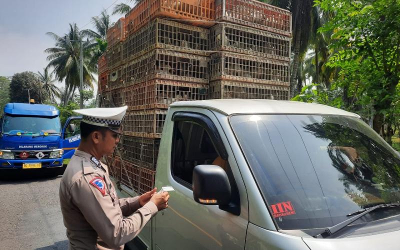 Sat Lantas Polres Kaur Patroli Hunting, Tilang 5 Kendaraan 