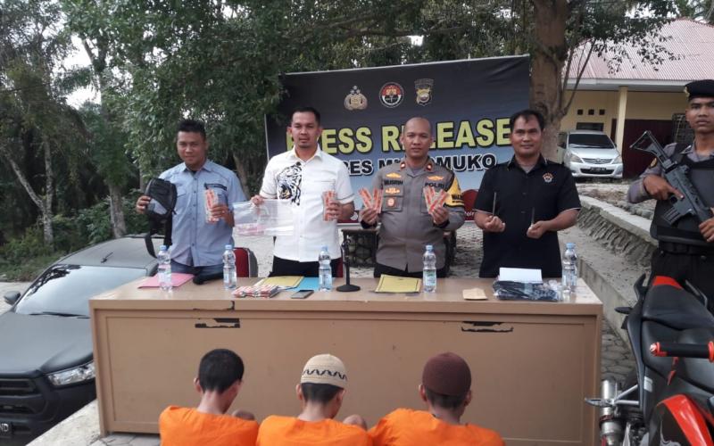Residivis Curanmor Hingga Pengedar Obat Ilegal Ditangkap Tim Opsnal Polres Mukomuko