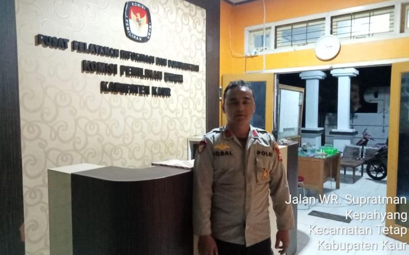 Cegah Gangguan Kmatibmas di Kantor KPUD, Polres Kaur Gelar Patroli