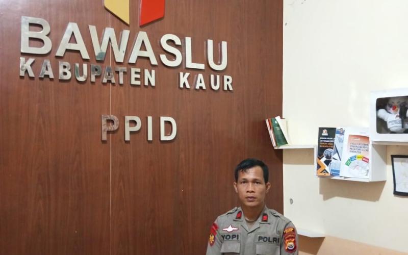 Polres Kaur Laksanakan Pengamanan di Kantor Bawaslu 