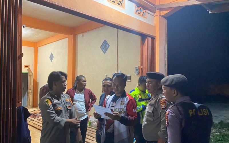 Polres Kaur Laksanakan Giat Patroli KRYD Gabungan Piket Fungsi Di Kantor Bawaslu