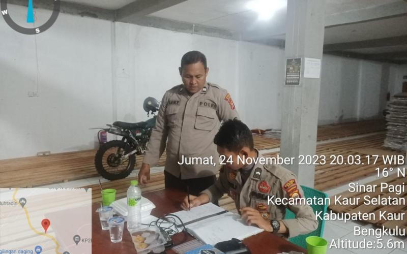 Polres Kaur Terapkan Body Sistem Pengamanan di Gudang Logistik 3 KPUD Kaur