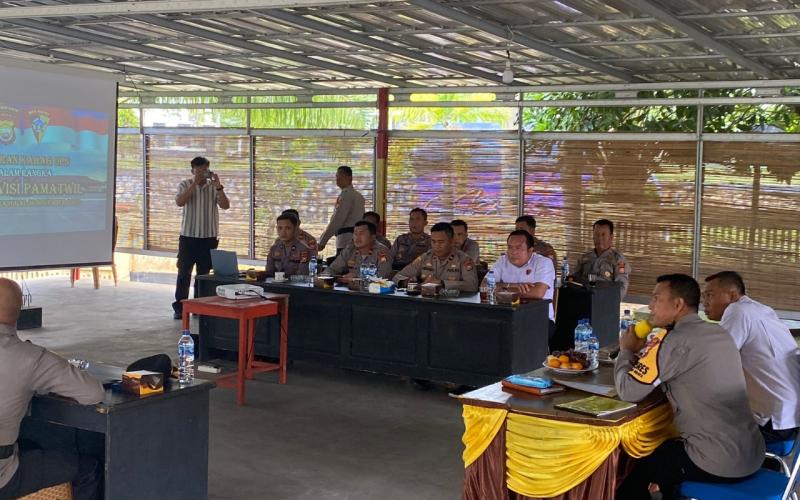 Jelang Pemilu 2024, Polres Kaur Gelar Supervisi Pamtwil 
