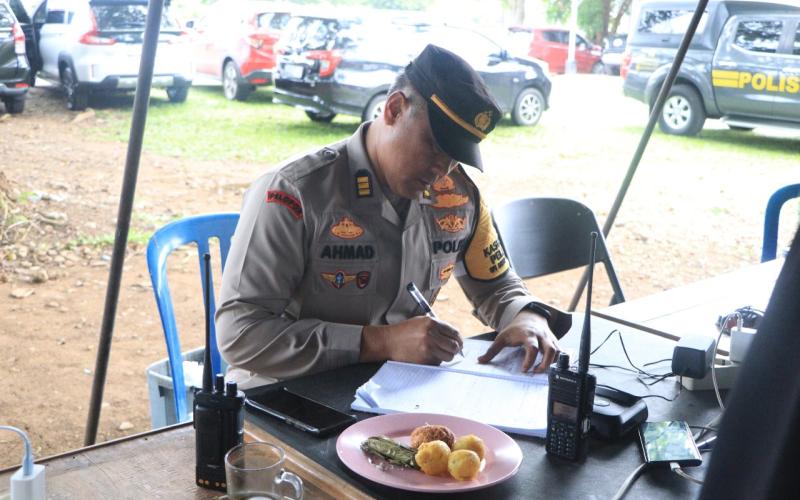 Kasubsatgas Dokliput Lakukan Monitoring Personel Pengamanan di Kantor KPU Provinsi