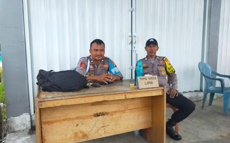 Cegah Timbulnya Gangguan, Polres Mukomuko Tingkatkan Pengamanan di Gudang Logistik Pemilu 