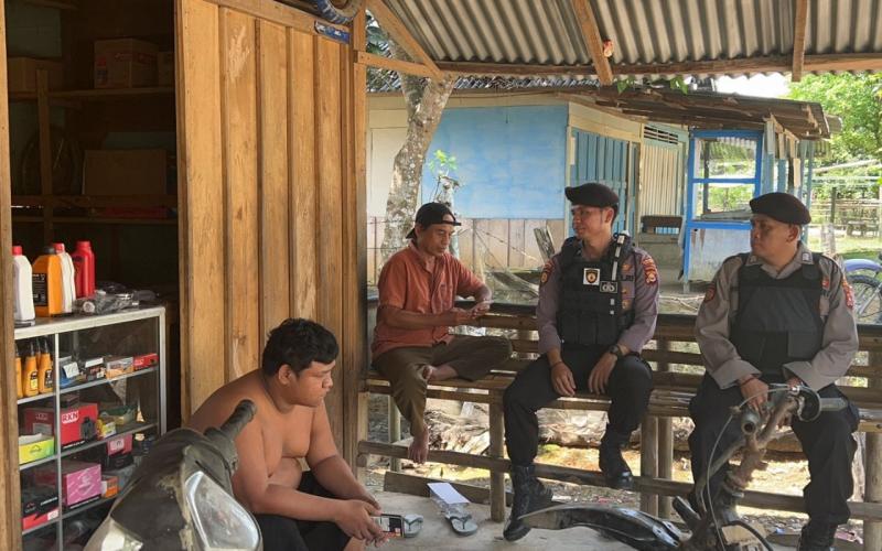 Melalui Patroli Dialogis, Satgas OMB Polres Mukomuko Beri Imbauan Kamtibmas ke Masyarakat 