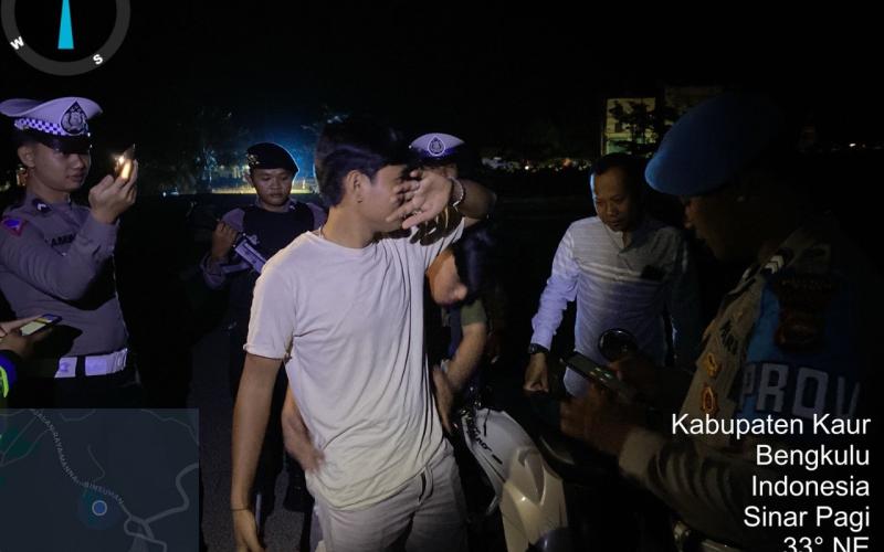 Tingkatkan Pengawasan, Polres Kaur Patroli KRYD  Malam Hari
