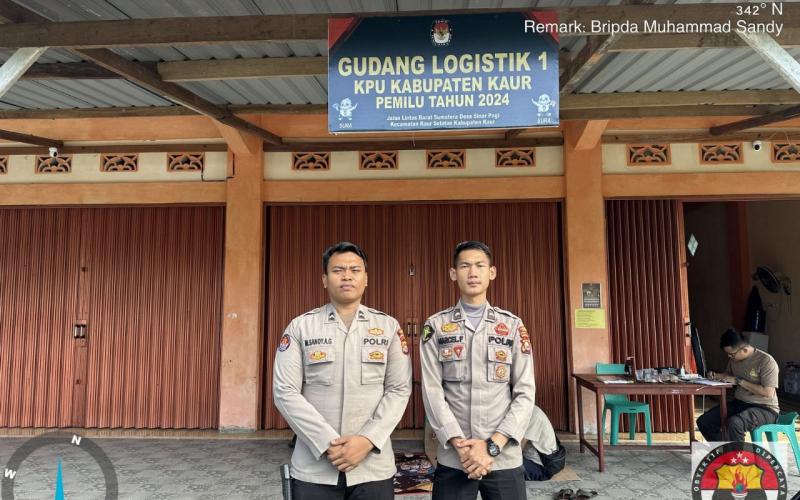 Tingkatkan Pengamanan Digudang Logistik, Personel Piket Satgas Preventif Operasi OMB Gelar Patroli 