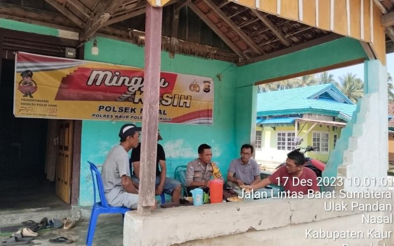 Jalin Silahturahmi dan Dengarkan Keluhan Serta Masukan dari Masyarakat, Polsek Kaur Selatan Gelar Minggu Kasih 