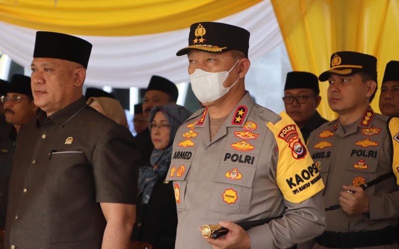 Kapolda Bengkulu Ikuti Upacara Hari Bela Negara Ke-75 di Kantor Gubernur