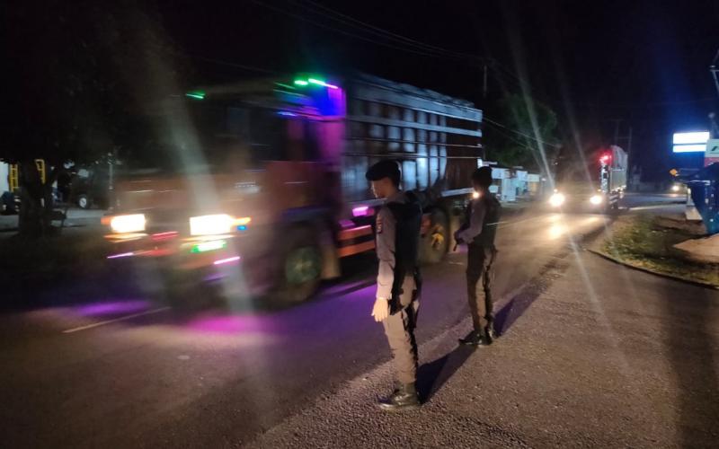 Cegah Kejahatan Malam Tahun Baru, Personel Sat Samapta Polres Kaur Patroli Presisi 