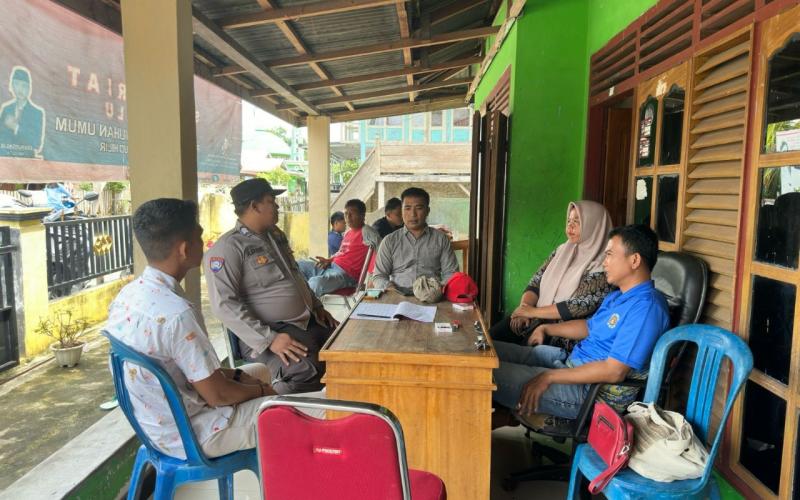 Jelang Pemilu 2024, Polsek Kaur Utara Sambang Sekertariat Panwascam 