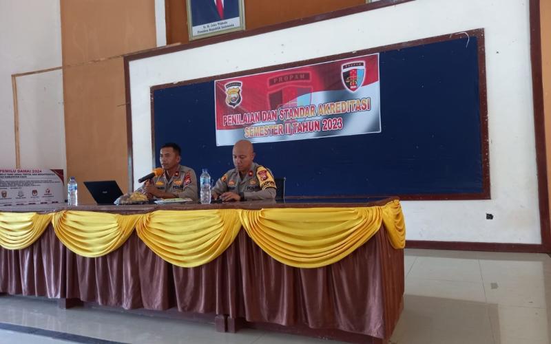 Polres Kaur Laksanakan Penilaian dan Standar Akreditasi Semester II oleh Bid Propam Polda Bengkulu