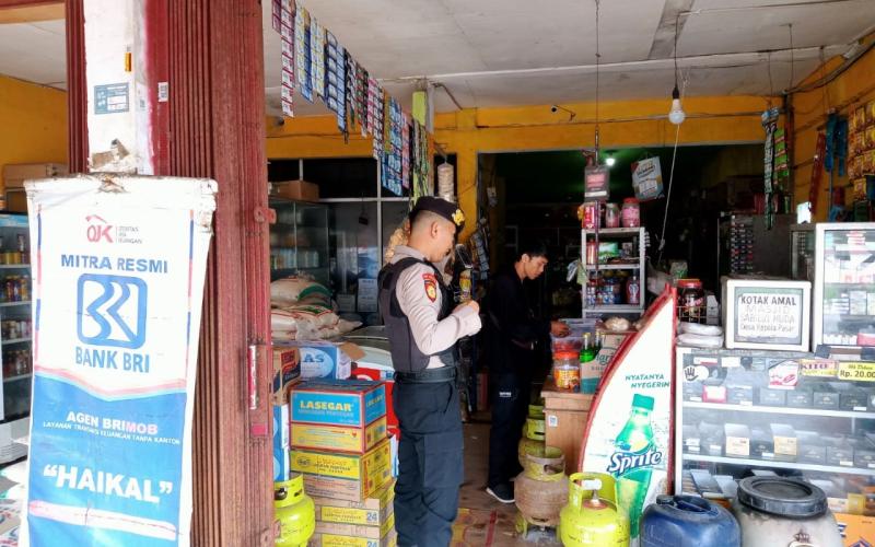 Personel Piket Sat Samapta Polres Kaur Patroli Keliling Pantau Situasi Kamtibmas Jelang Pemilu