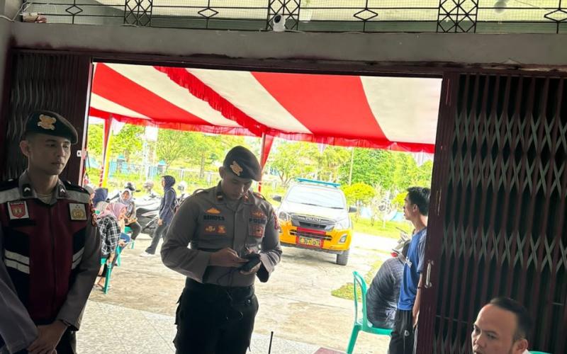 Polres Kaur Patroli Dialogis Presisi Seputaran Kantor KPUD, Kantor Bawaslu, Gudang Logistik Dalam Rangka OMB 