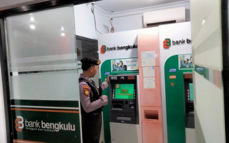 Cek Objek Vital, Polres Kaur Sambang Kamtibmas di ATM 
