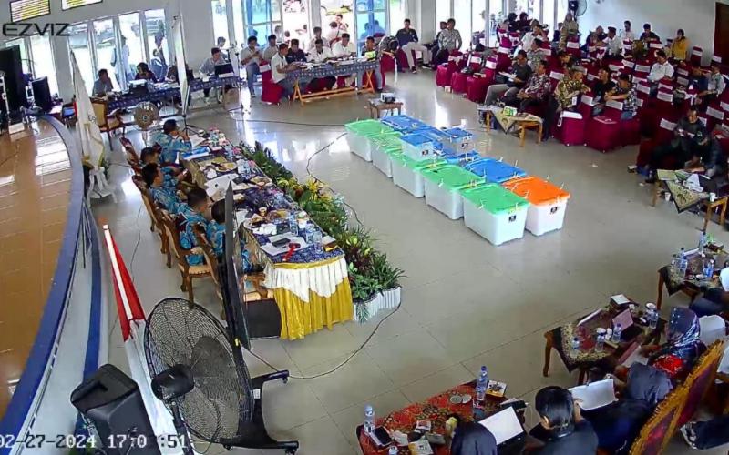 Pengawasan Ketat, Polres Kaur Pasang CCTV di di Lokasi Pleno KPU Kaur 