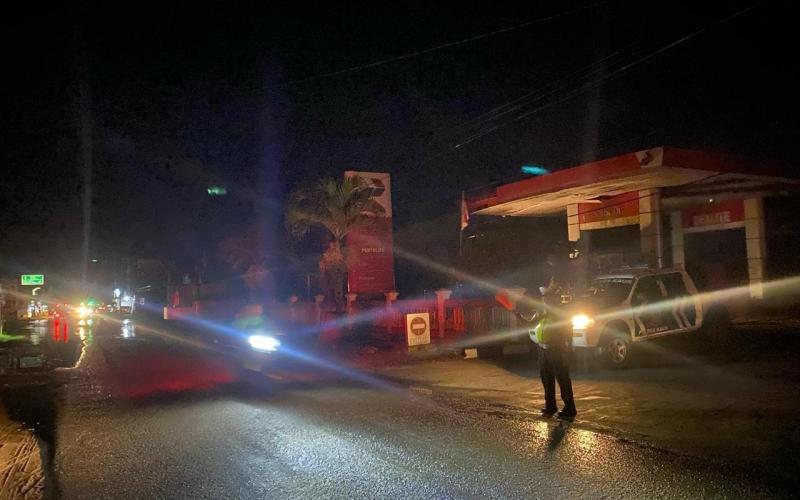Sat Lantas Polres Kaur Patroli Blue Light Cegah Laka Lantas dan Antisipasi Tindak 3C 