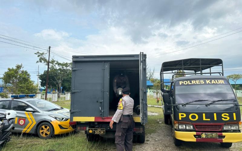 Polres Kaur Amankan Rapat Pleno Rekapitulasi Suara Tingkat Kabupaten 