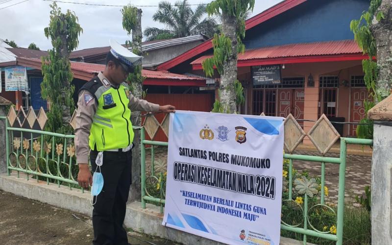 Sat Lantas Polres Mukomuko Laksankan Operasi Keselamatan Nala 2024