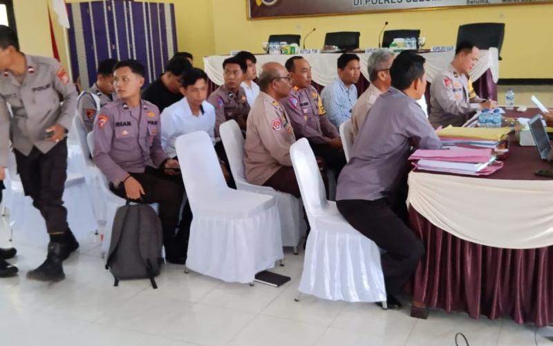 Polres Kaur Terima Tim Wasops Polri Pengawasan Operasi Mantap Brata Nala 2023-2024