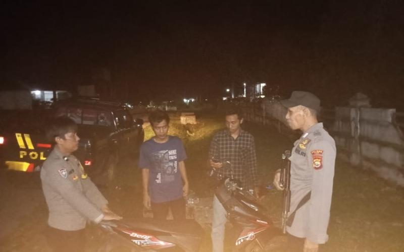 Patroli Dialogis, Polsek Padang Guci Hulu Antisipasi Premanisme dan 3C Serta Pengamanan Objek Vital 