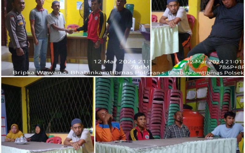 Problem Solving, Bhabinkamtibmas Fasilitasi Penyelesaian Permasalahan Warga Desa Pajar