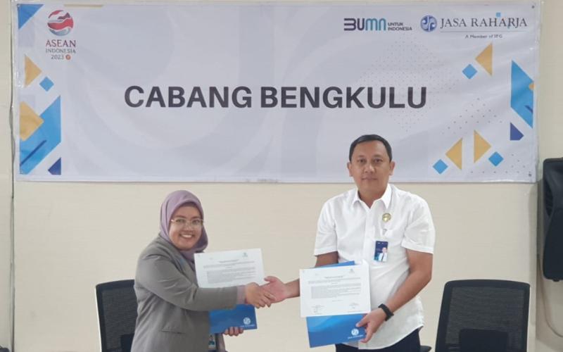 Jasa Raharja Bengkulu dan RS Tiara Sella Komitmen Taat Bayar SWDKLLJ dan Pajak Kendaraan Bermotor