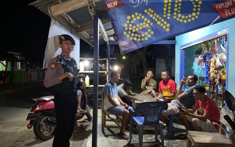 Patroli Presisi, Polres Kaur Sambang Warga Sampaikan Imbauan Cegah Kamtibmas