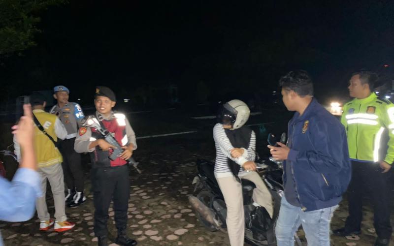 Rutin Patroli, Sat Sampta Polres Kaur Cegah AKsi Kriminal 