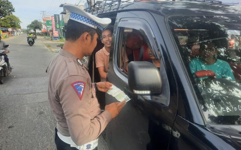 Polres Kaur Gelar Patroli, 6 Pengendara Ditilang  