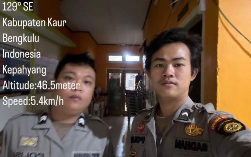 Polres Kaur Patroli Pengamanan Kantor KPUD Dalam Rangka Ops Mantap Barata 2023