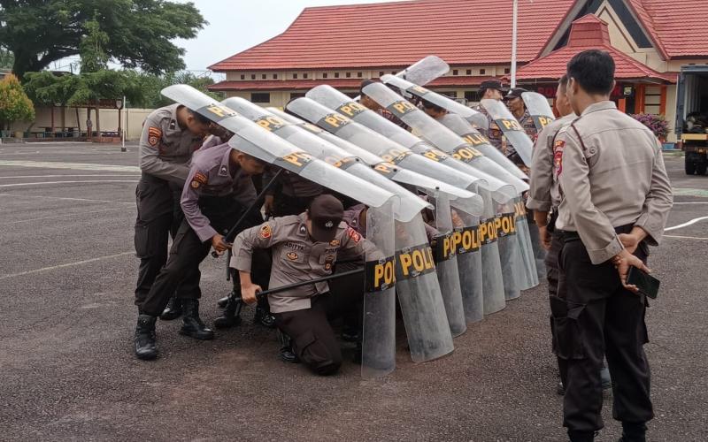 Persipan Giat Supervisi, Dit Samapta Polda Bengkulu, Laksanakan Pelatihan Dalmas