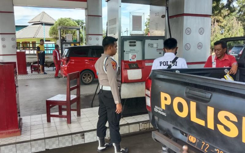Jelang Idulfitri, Satreskrim Polres Mukomuko Cek SPBU