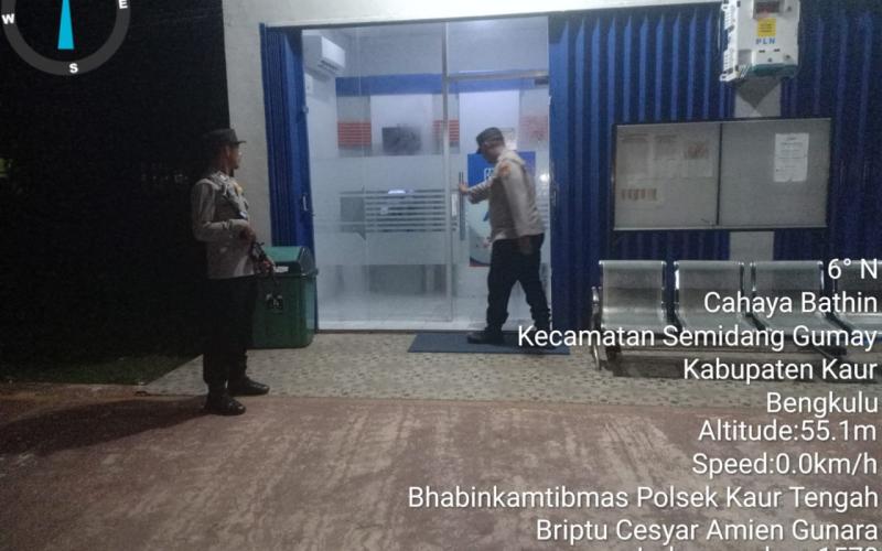 Patroli Antisipasi Tindak Pidana Premanisme dan Tindak Pidana 3, Polsek Kaur Tengah Pengamanan Objek Vital  