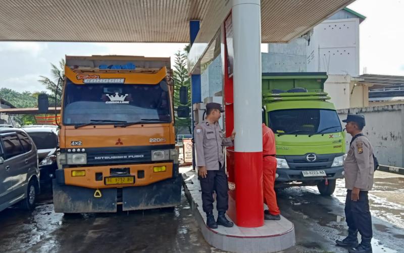 Polres Mukomuko Cek SPBU Jelang Arus Mudik Lebaran 