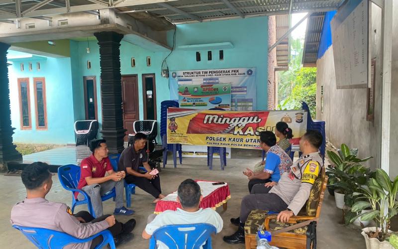 Di Desa Tanjung Betung I, Polsek Maje Dengarkan dan Tampung Curhatan Warga 