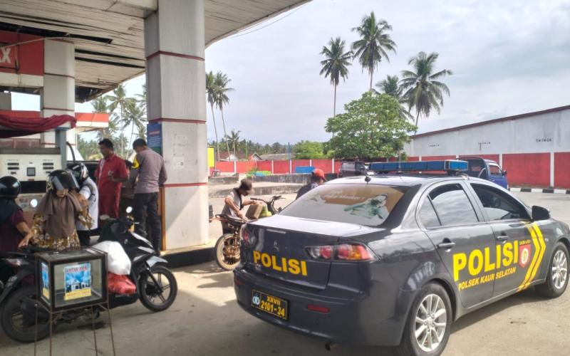 Antisipasi 3C dan Pengawasan Kamtibmas, Polsek Kaur Selatan Patroli KRYD di Seputaran Wilkum 