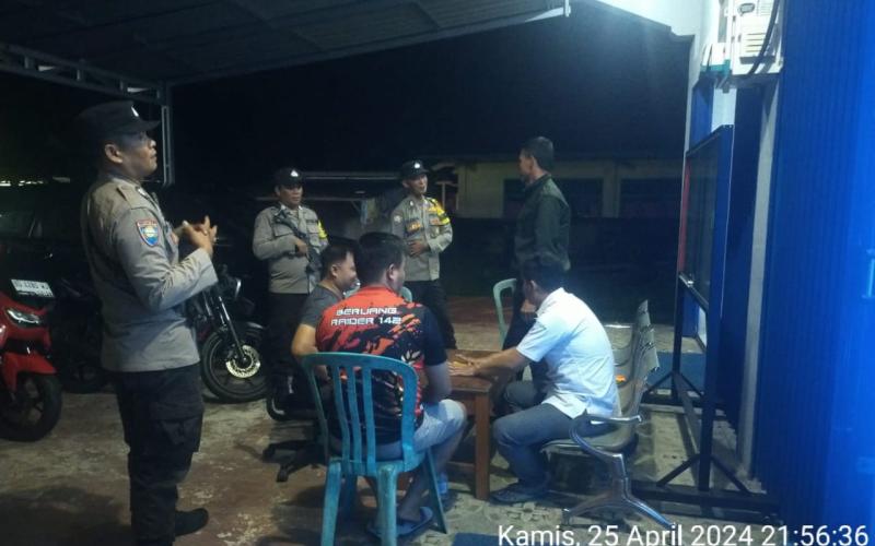 Polsek Kaur Tengah Patroli Dialogis Cegah Aksi 3C dan Premanisme 