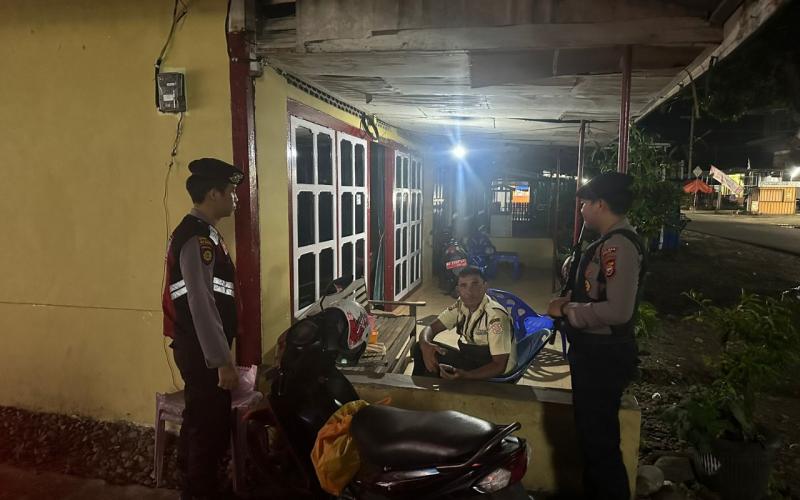 Personel Sat Samapta Polres Kaur Polda Bengkulu, Patroli Dialogis Presisi Pantau Sitkamtibmas 