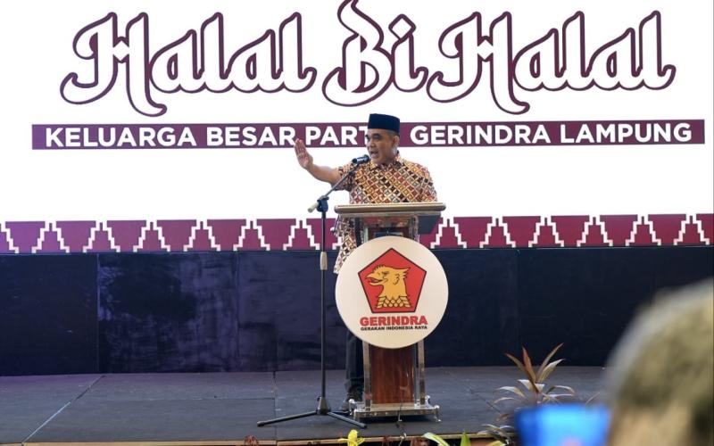 Sekjen Gerindra Perkenalkan Rahmat Mirzani Djausal sebagai Calon Gubernur Lampung 2024