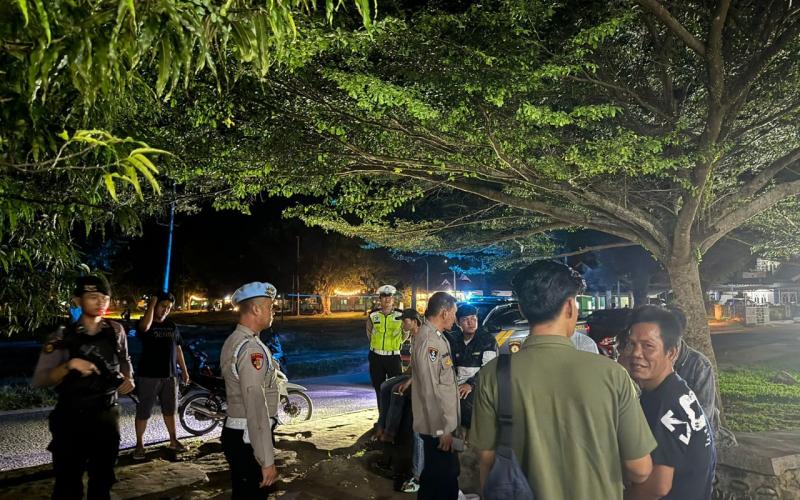 Patroli Gabungan, Polres Kaur Cek Tempat Karoke dan Objek Vital Lainnya