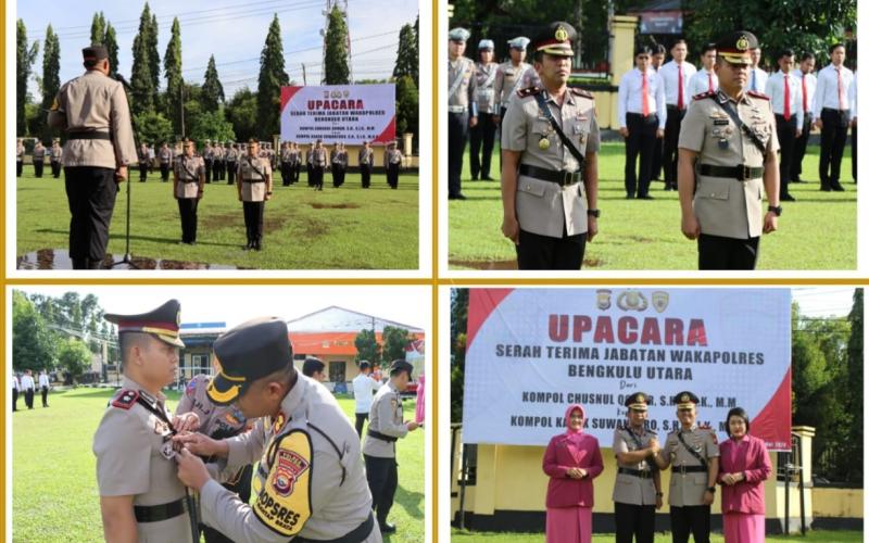 Pisah Sambut Waka Polres Bengkulu Utara Berlangsung Hangat Dan Penuh Keakraban