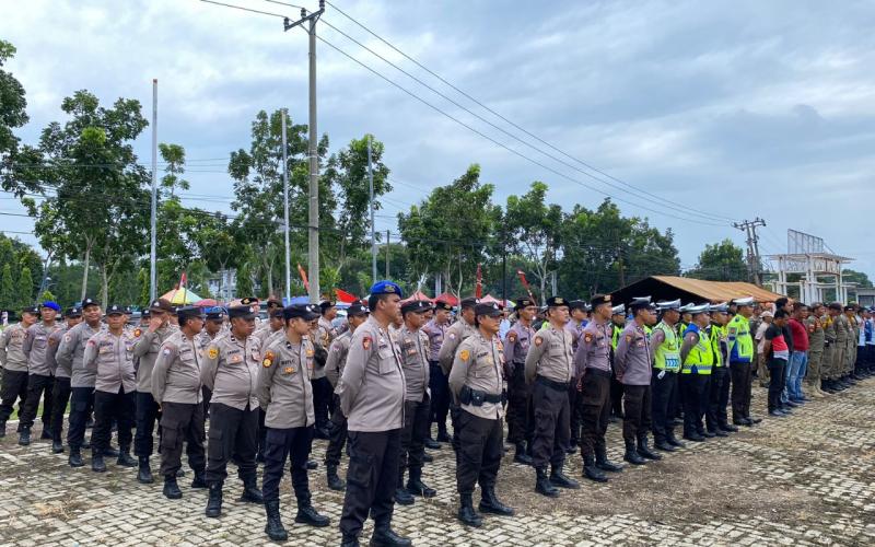 Pengamanan Tabligh Akbar, Polres Mukomuko Kerahkan Puluhan Personel