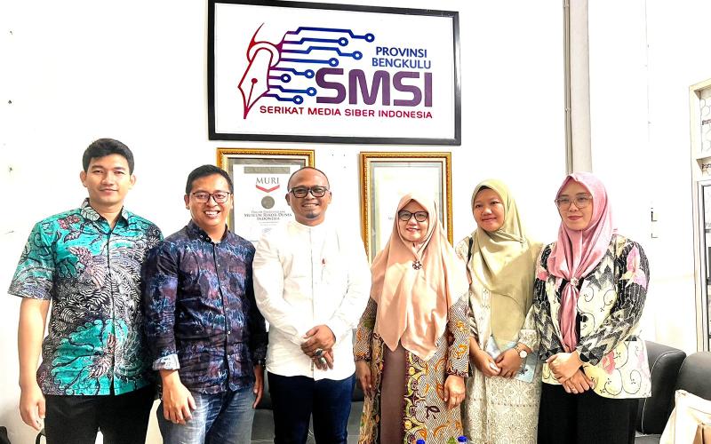 Jurusan Ilmu Komunikasi Fisip Unib Jajaki Kerjasama dengan SMSI Bengkulu