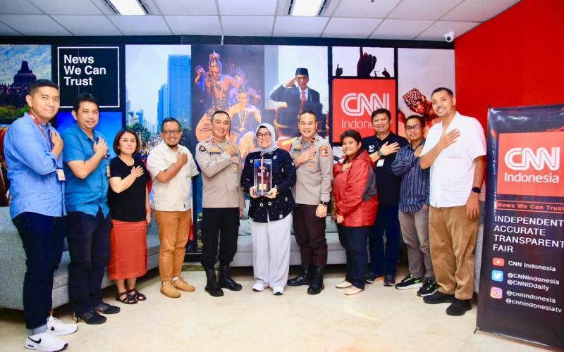 Divisi Humas Polri Gelar Audiensi Bersama CNN Indonesia