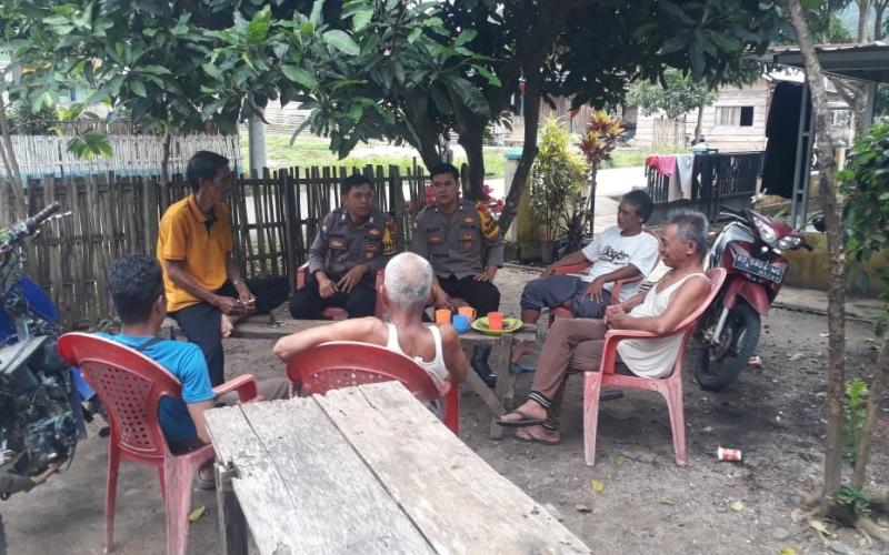 Tingkatkan Pelayanan kepada Masyarkat dan Dengarkan Keluhan Warga, Polsek Muara Sahung Gelar Jumat Curhat 