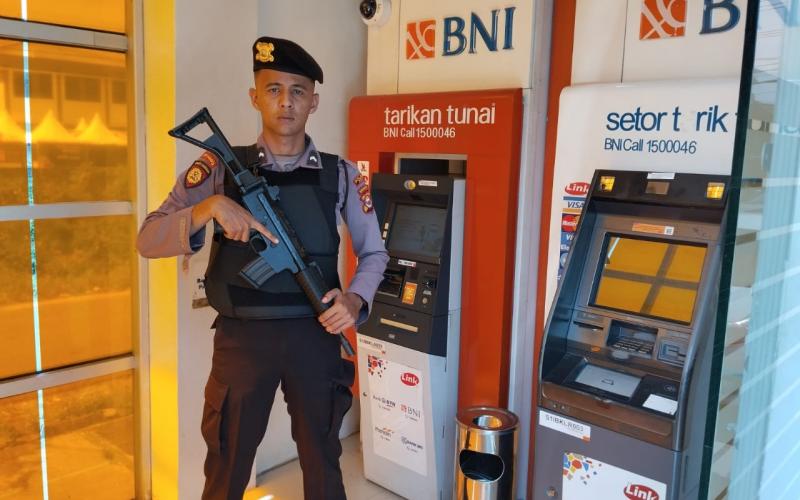 Personel Sat Samapta Polres Kaur Patroli Pengecekan Obyek Vital di Wilkum Polres Kaur   
